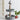 Two Tiered Metal Christmas Tray Stand Reindeer Finial