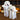 Clay Ghost Lantern Candle Set Halloween Decor