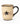 Vintage Embossed Star and Berry Vine Coffee Cup Mug